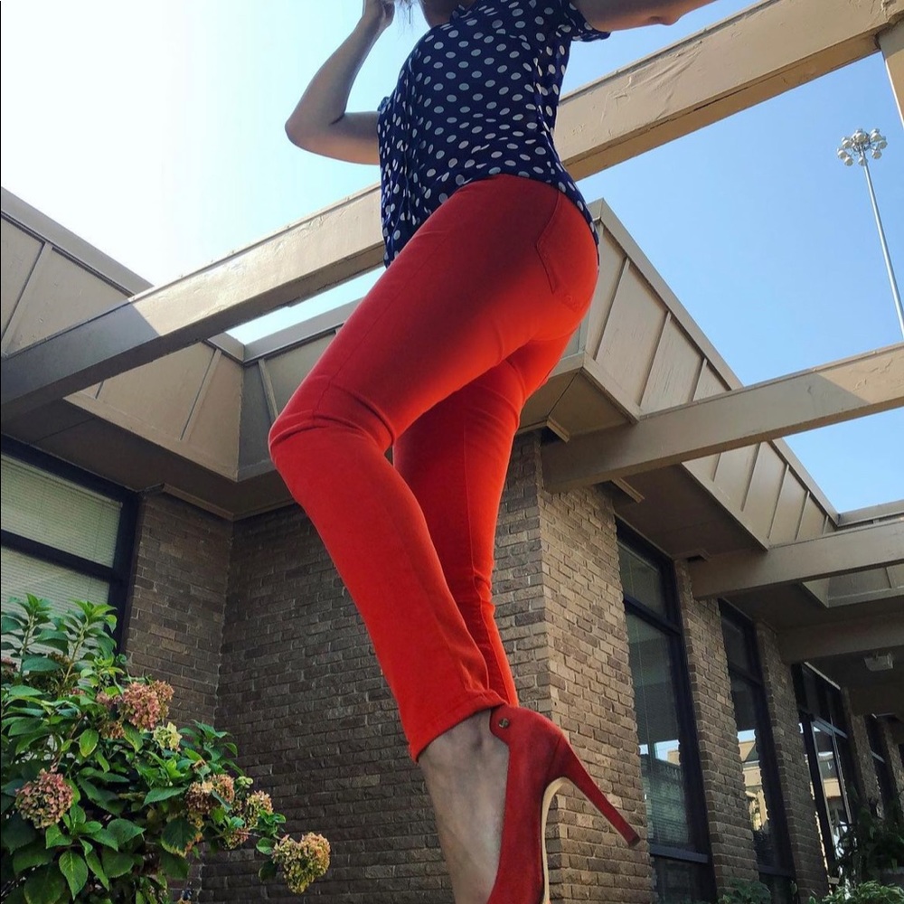 Zara Orange Jeans